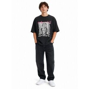 Uniqlo UT Andy Warhol Skull Graphic T-Shirt Mens XL Black Short Sleeve Crew Neck